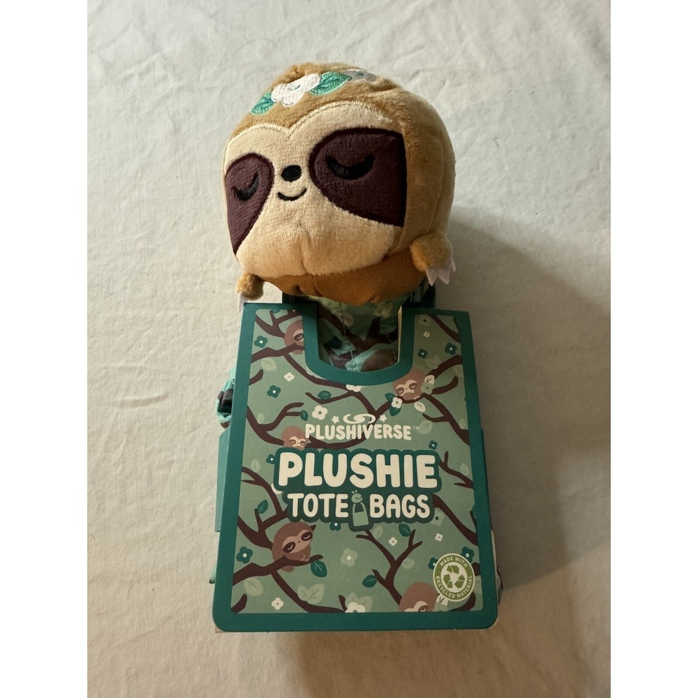 TeeTurtle - Plushie Tote Bag Plushiverse Sloth Cute Kids Girlie Floral Reusable